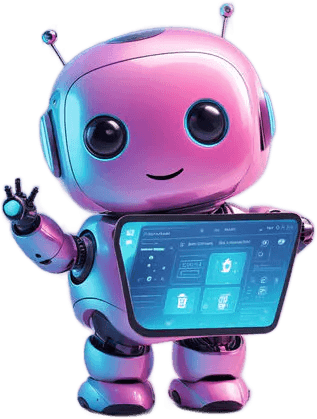 Cute designer robot